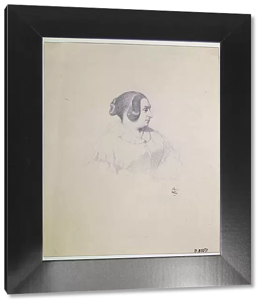 Portrait of the composer and poet Louise Bertin (1805-1877), 1841. Creator: Amaury-Duval, Eugène Emmanuel (1808-1885)
