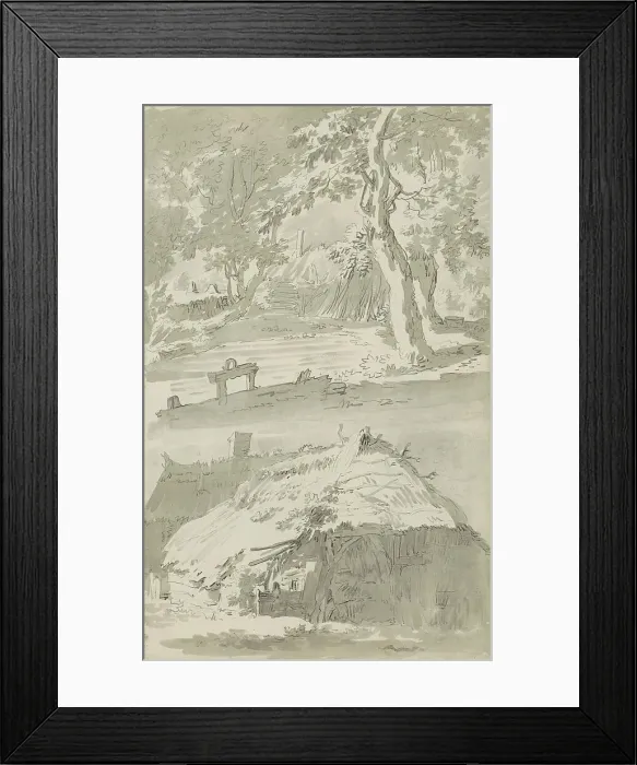 Framed Print : Farms, c.1780-c.1800. Creator: Bernhard Heinrich Thier Framed Print : Farms, c.1780-c.1800. Creator: Bernhard Heinrich Thier