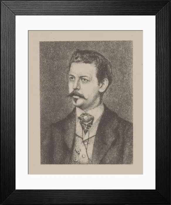 Framed Print : Portrait of the composer, flautist, and pianist Vilem Blodek (1834-1874). Creator: Anonymous Framed Print : Portrait of the composer, flautist, and pianist Vilem Blodek (1834-1874). Creator: Anonymous