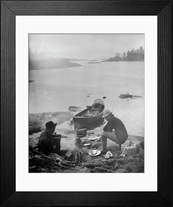 Framed Print : Our noon-day meal, between 1900 and 1905. Creator: Unknown Framed Print : Our noon-day meal, between 1900 and 1905. Creator: Unknown