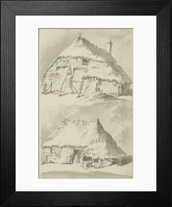 Framed Print : Farm buildings, c.1780-c.1800. Creator: Bernhard Heinrich Thier Framed Print : Farm buildings, c.1780-c.1800. Creator: Bernhard Heinrich Thier