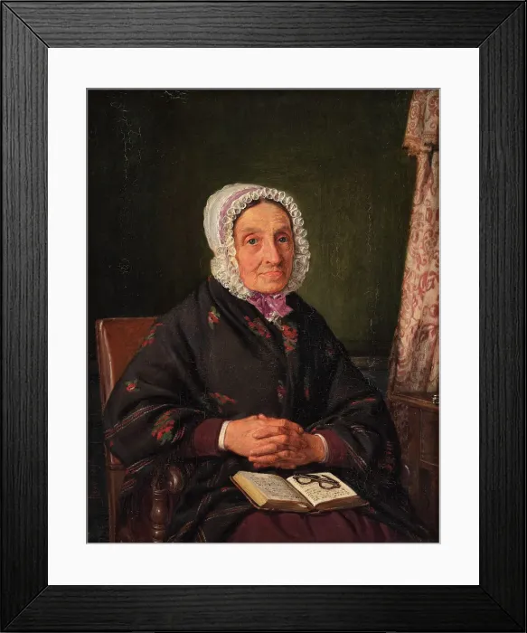 Framed Print : Ellen Roed, née Jensen, the artist's mother, 1849. Creator: Jorgen Pedersen Roed Framed Print : Ellen Roed, née Jensen, the artist's mother, 1849. Creator: Jorgen Pedersen Roed