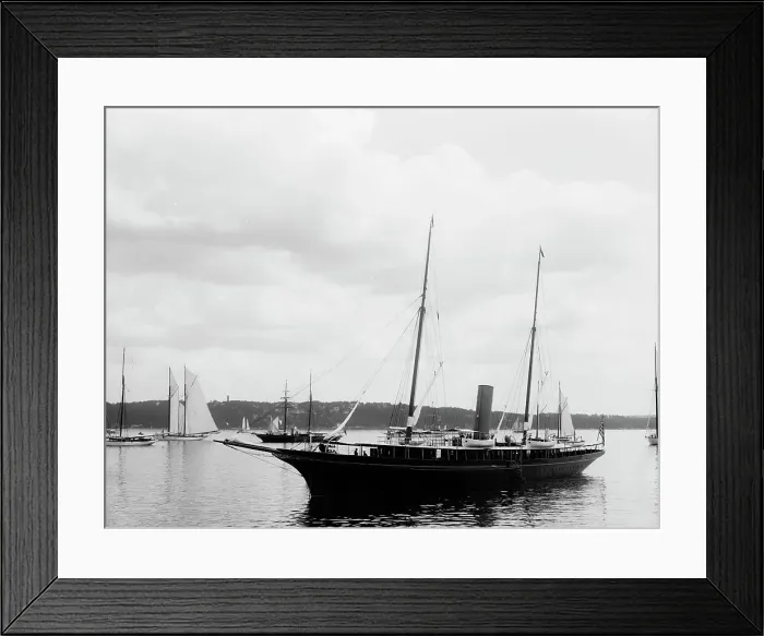 Framed Print : Corsair, Glencove [sic], 1897 Aug 2. Creator: Johns Johnston