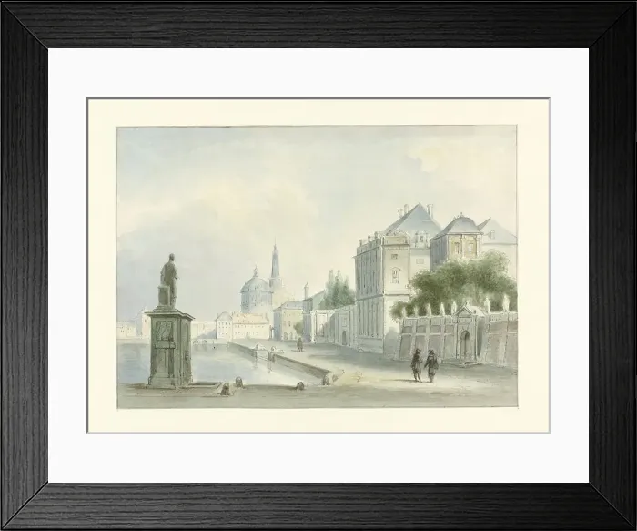Framed Print : Italian cityscape, 1800-1880. Creator: Bartholomeus Johannes van Hove Framed Print : Italian cityscape, 1800-1880. Creator: Bartholomeus Johannes van Hove