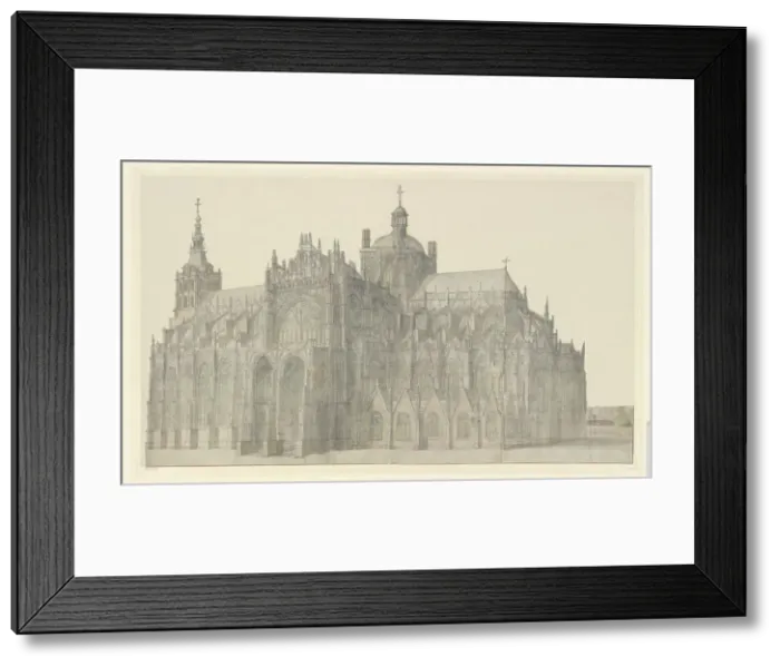 Framed Print : Den Bosch Cathedral, 1600-1699. Creator: Anthonie Beerstraten Framed Print : Den Bosch Cathedral, 1600-1699. Creator: Anthonie Beerstraten