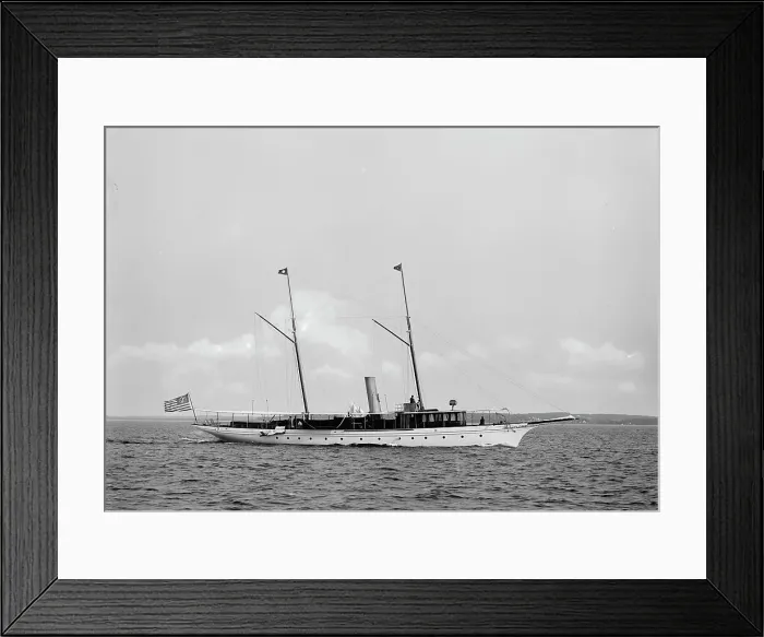 Framed Print : S.Y. [Steam yacht] Reverie, 1894 Sept 15. Creator: Johns Johnston