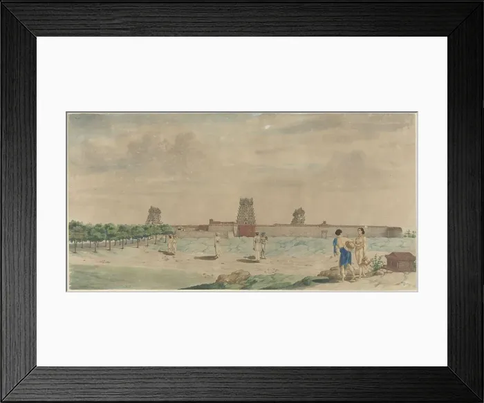 Framed Print : The Great Pagoda in Chalembron, India, 1774. Creator: Carel Frederik Reimer Framed Print : The Great Pagoda in Chalembron, India, 1774. Creator: Carel Frederik Reimer