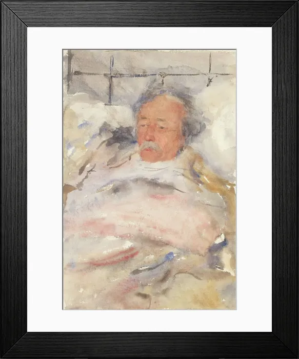 Framed Print : Portrait of Alphons Marie Antoine Joseph Grandmont, in bed, 1865-1913. Creator: Abrahamina Arnolda Louisa Hubrecht Framed Print : Portrait of Alphons Marie Antoine Joseph Grandmont, in bed, 1865-1913. Creator: Abrahamina Arnolda Louisa Hubrecht