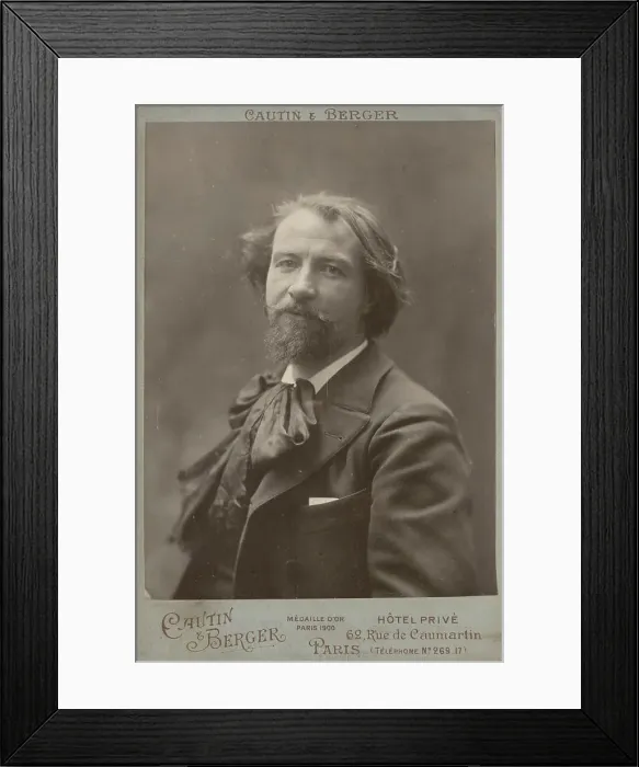 Framed Print : Portrait of the composer Gustave Charpentier (1860-1956), c. 1890. Creator: Photo studio Cautin & Berger, Paris. Portrait of the composer Gustave Charpentier (1860-1956), c. 1890. Creator: Photo studio Cautin & Berger, Paris Framed Print : Portrait of the composer Gustave Charpentier (1860-1956), c. 1890. Creator: Photo studio Cautin & Berger, Paris. Portrait of the composer Gustave Charpentier (1860-1956), c. 1890. Creator: Photo studio Cautin & Berger, Paris