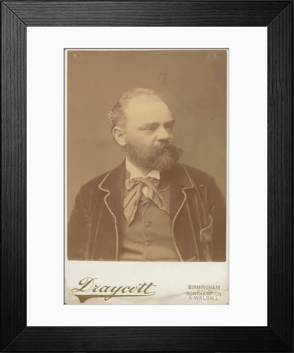 Framed Print : Portrait of the composer Antonin Dvorak (1841-1904), 1884-1885. Creator: Photo studio Draycott, Birmingham Framed Print : Portrait of the composer Antonin Dvorak (1841-1904), 1884-1885. Creator: Photo studio Draycott, Birmingham