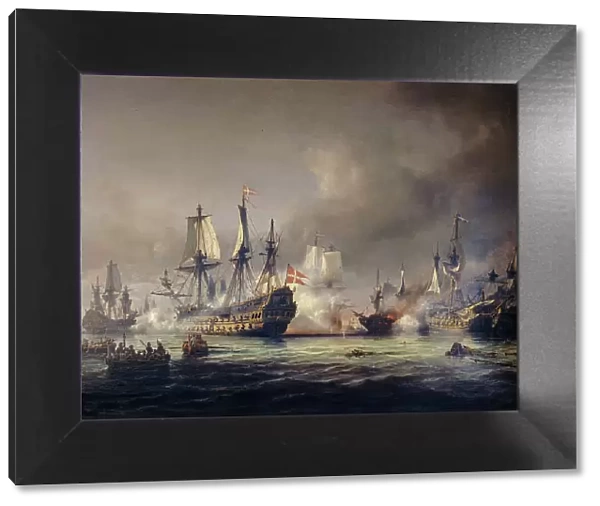 Scene from the Battle of Køge Bay, 1677, (1855). Creator: Anton Melbye