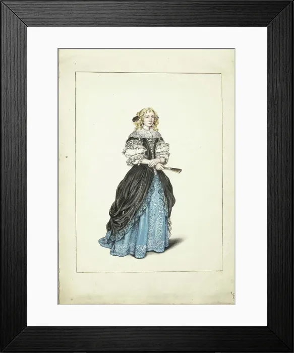 Framed Print : Portrait of a woman (Jenneken?), c.1670-c.1687. Creator: Gesina ter Borch Framed Print : Portrait of a woman (Jenneken?), c.1670-c.1687. Creator: Gesina ter Borch
