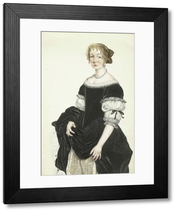 Framed Print : Portrait of Aletta Pancras, c.1670. Creator: Gesina ter Borch Framed Print : Portrait of Aletta Pancras, c.1670. Creator: Gesina ter Borch