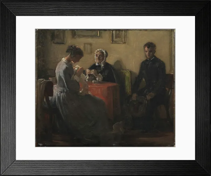 Framed Print : The suitor's visit, 1855-1856. Creator: Wilhelm Marstrand Framed Print : The suitor's visit, 1855-1856. Creator: Wilhelm Marstrand