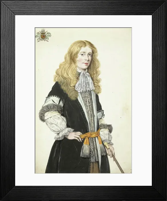 Framed Print : Portrait of Moses ter Borch, c.1670. Creator: Gesina ter Borch Framed Print : Portrait of Moses ter Borch, c.1670. Creator: Gesina ter Borch