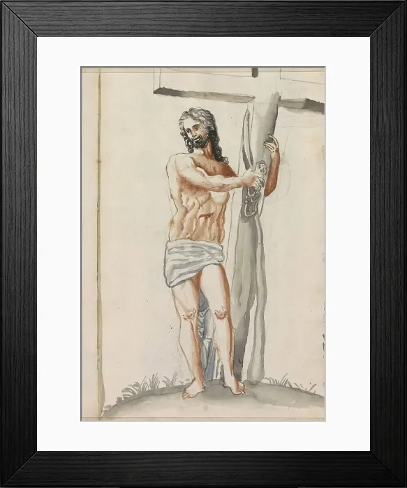 Framed Print : Christ carries the cross, 1696. Creator: Hendrick van Beaumont Framed Print : Christ carries the cross, 1696. Creator: Hendrick van Beaumont