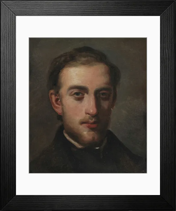 Framed Print : Portrait of the Painter Fritz Melbye (1826-69), 1857-1858. Creator: Camille Pissarro Framed Print : Portrait of the Painter Fritz Melbye (1826-69), 1857-1858. Creator: Camille Pissarro