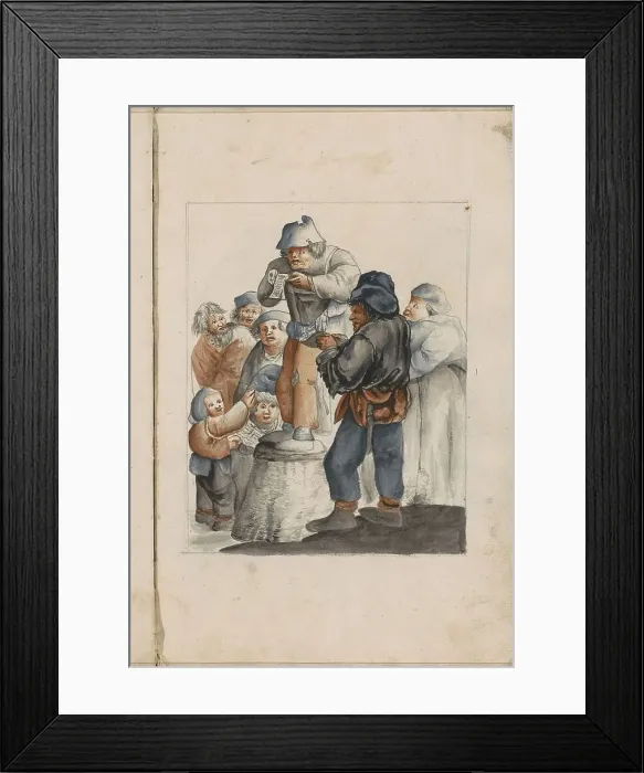 Framed Print : Hearing, 1696. Creator: Hendrick van Beaumont Framed Print : Hearing, 1696. Creator: Hendrick van Beaumont
