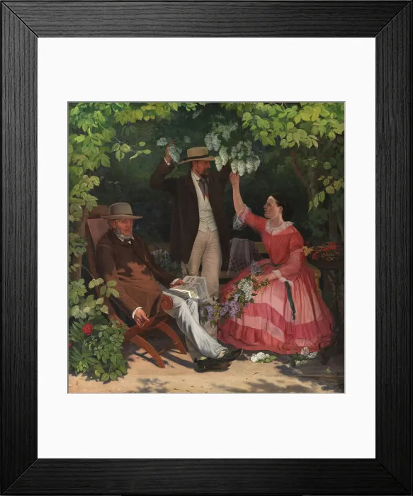 Framed Print : In the gazebo, 1858-1859. Creator: Vilhelm Kyhn Framed Print : In the gazebo, 1858-1859. Creator: Vilhelm Kyhn