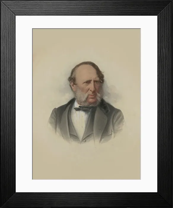Framed Print : Portrait of George Cruikshank (1792-1878), c. 1875. Creator: Anonymous Framed Print : Portrait of George Cruikshank (1792-1878), c. 1875. Creator: Anonymous
