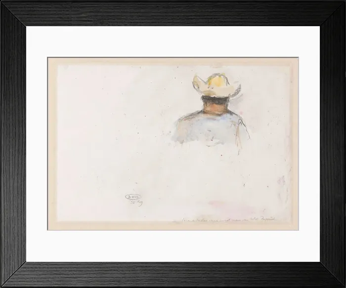 Framed Print : Figure study of a man in a hat, 1902. Creator: Carel Nicolaas Storm Framed Print : Figure study of a man in a hat, 1902. Creator: Carel Nicolaas Storm