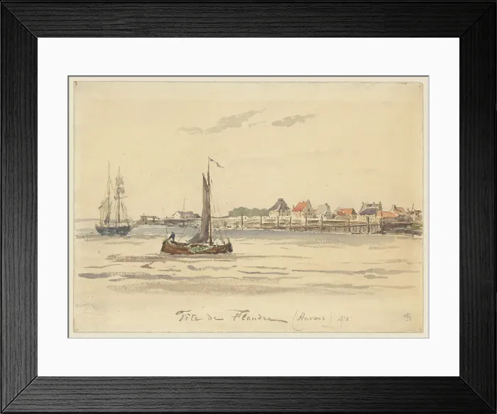 Framed Print : View of Antwerp, 1870. Creator: Carel Nicolaas Storm Framed Print : View of Antwerp, 1870. Creator: Carel Nicolaas Storm