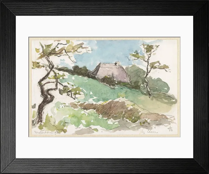 Framed Print : Landscape with farm at Materborn near Kleve, 1892. Creator: Carel Nicolaas Storm Framed Print : Landscape with farm at Materborn near Kleve, 1892. Creator: Carel Nicolaas Storm