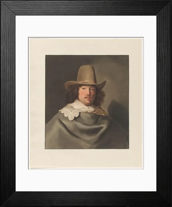 Framed Print : Portrait of Abraham Velters (1603-1690), 1822. Creator: Christiaen Kramm Framed Print : Portrait of Abraham Velters (1603-1690), 1822. Creator: Christiaen Kramm