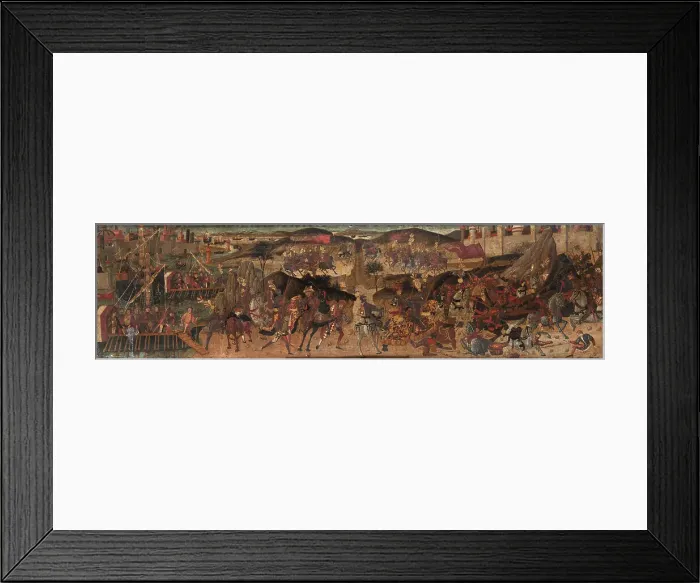 Framed Print : A Battle Scene, late 16th century. Creator: Master of Marradi Framed Print : A Battle Scene, late 16th century. Creator: Master of Marradi