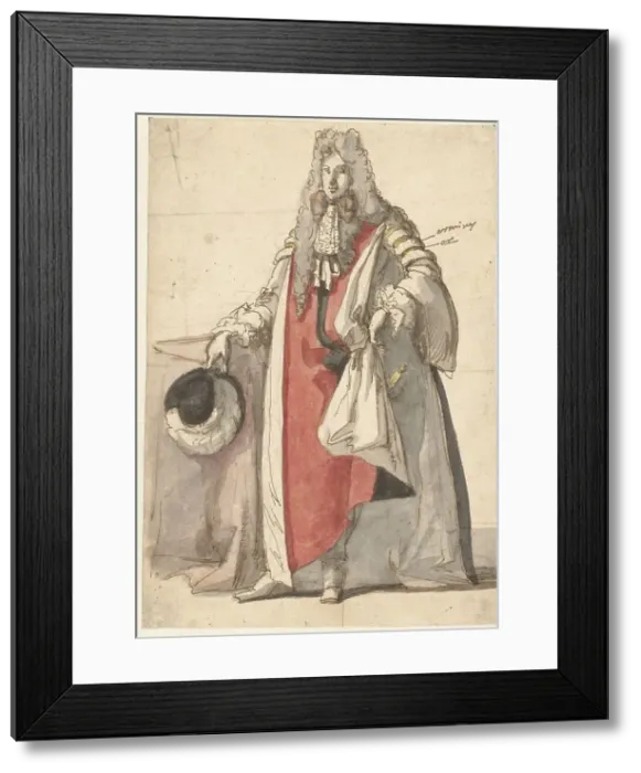 Framed Print : Portrait of Willem III, in state dress, 1670-1684. Creator: Gaspar Netscher Framed Print : Portrait of Willem III, in state dress, 1670-1684. Creator: Gaspar Netscher