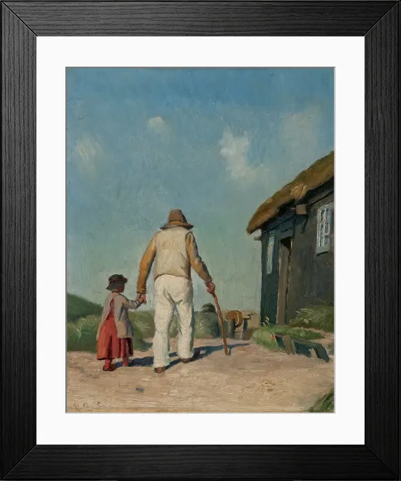 Framed Print : Blind Christian. Study, c.1881. Creator: Michael Peter Ancher Framed Print : Blind Christian. Study, c.1881. Creator: Michael Peter Ancher