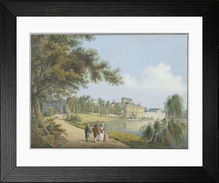 Framed Print : View of the Soestdijk Palace, 1784-1828. Creator: Cornelis de Kruyff Framed Print : View of the Soestdijk Palace, 1784-1828. Creator: Cornelis de Kruyff