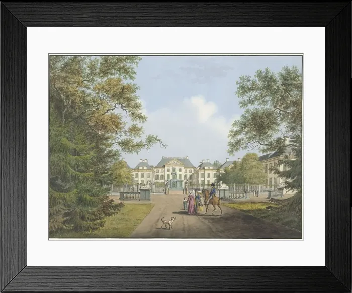 Framed Print : View of Het Loo Palace, 1784-1828. Creator: Cornelis de Kruyff Framed Print : View of Het Loo Palace, 1784-1828. Creator: Cornelis de Kruyff