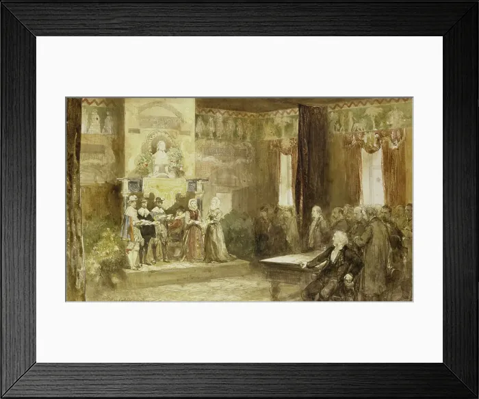 Framed Print : Vondel celebration at the Muiderslot, 1867, (1867). Creators: Charles Rochussen, Joseph Albert Alberdingk Thijm, Willem Jacobs Hofdijk Framed Print : Vondel celebration at the Muiderslot, 1867, (1867). Creators: Charles Rochussen, Joseph Albert Alberdingk Thijm, Willem Jacobs Hofdijk