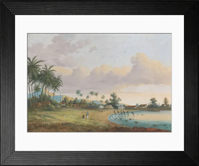 Framed Print : View of Carnation Java, 1838-1898. Creator: Charles William Meredith van de Velde Framed Print : View of Carnation Java, 1838-1898. Creator: Charles William Meredith van de Velde