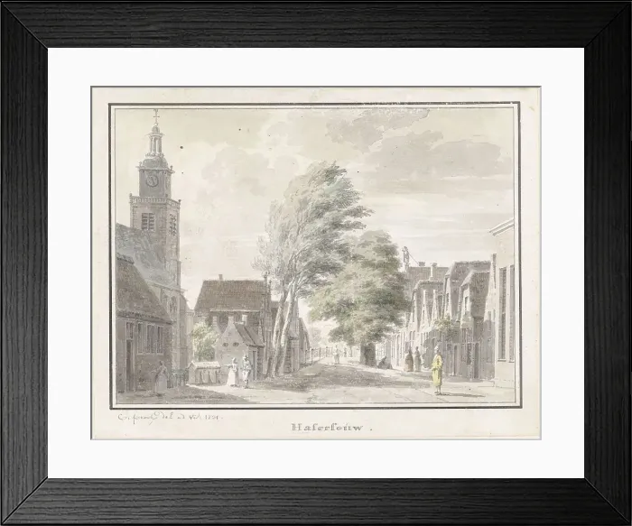 Framed Print : Hazerswoude, 1731. Creator: Cornelis Pronk Framed Print : Hazerswoude, 1731. Creator: Cornelis Pronk