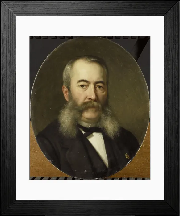Framed Print : Herman Frederik ten Kate (1822-1891), Painter, 1850-1890. Creator: Jan Hendrik Neuman Framed Print : Herman Frederik ten Kate (1822-1891), Painter, 1850-1890. Creator: Jan Hendrik Neuman