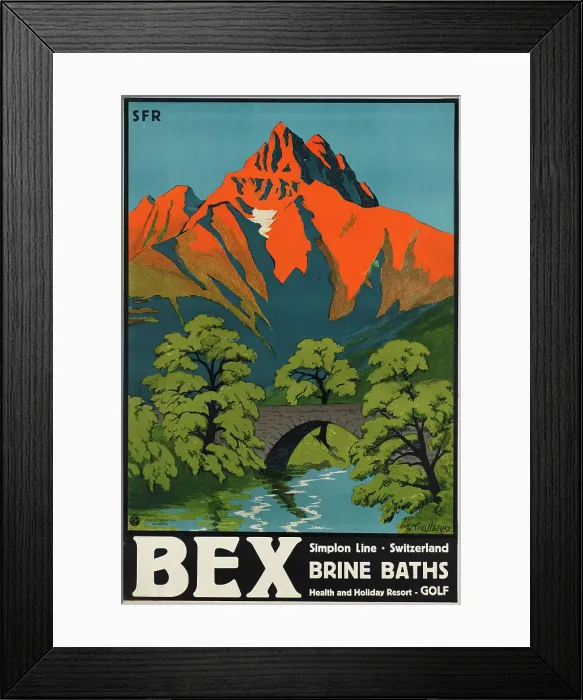 Framed Print : Bex brine baths. Simplon Line, 1930. Creator: Nicollerat, Aimé-Félix (1876-1946) Framed Print : Bex brine baths. Simplon Line, 1930. Creator: Nicollerat, Aimé-Félix (1876-1946)