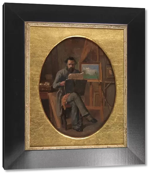 A Painter in his Studio. The Artist Himself (?), 1863-1867. Creator: David Jacobsen