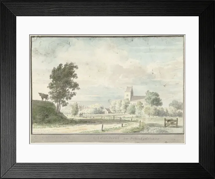 Framed Print : Oudeschoot and the Schooterschans, 1732. Creator: Cornelis Pronk Framed Print : Oudeschoot and the Schooterschans, 1732. Creator: Cornelis Pronk