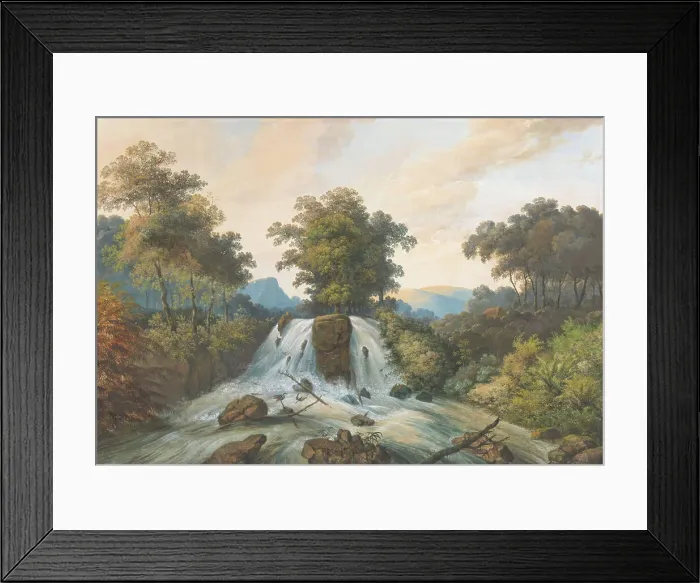 Framed Print : View of the river of Kema, Waterhaalplaats, 1838-1898. Creator: Charles William Meredith van de Velde