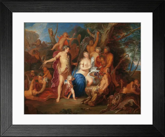 Framed Print : Bacchus and Ariadne, c18th century. Creator: Nicolas Bertin Framed Print : Bacchus and Ariadne, c18th century. Creator: Nicolas Bertin