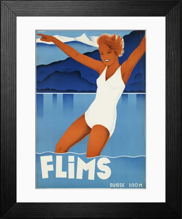 Framed Print : Flims, 1939. Creator: Handschin, Johannes (1899-1948) Framed Print : Flims, 1939. Creator: Handschin, Johannes (1899-1948)