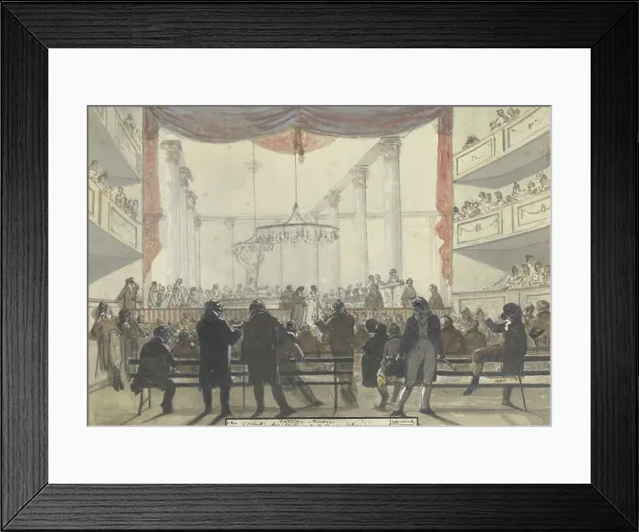 Framed Print : Exuditio Musica, Air sung by Madame Colin (song by Madame Colin), (diary, November 1), 1805-1808. Creator: Christiaan Andriessen Framed Print : Exuditio Musica, Air sung by Madame Colin (song by Madame Colin), (diary, November 1), 1805-1808. Creator: Christiaan Andriessen