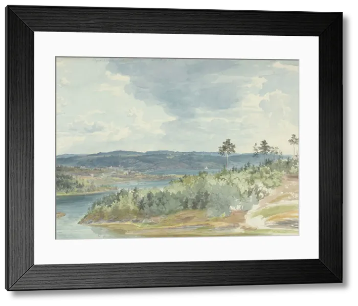 Framed Print : Akershus Fortress, near Oslo, located on the fjord, 1850-1900. Creator: Christian Skredsvig Framed Print : Akershus Fortress, near Oslo, located on the fjord, 1850-1900. Creator: Christian Skredsvig
