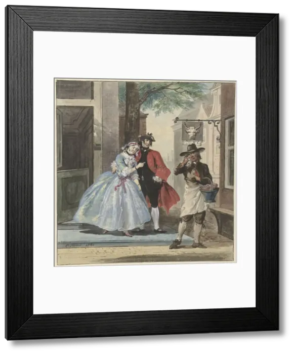 Framed Print : Scene from Pefroen with the sheep head, 1740. Creator: Cornelis Troost. Scene from Pefroen with the sheep head, 1740. Creator: Cornelis Troost Framed Print : Scene from Pefroen with the sheep head, 1740. Creator: Cornelis Troost. Scene from Pefroen with the sheep head, 1740. Creator: Cornelis Troost