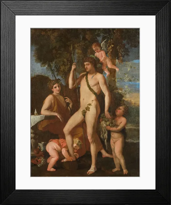 Framed Print : Bacchus-Apollo, 17th century. Creator: Nicolas Poussin Framed Print : Bacchus-Apollo, 17th century. Creator: Nicolas Poussin
