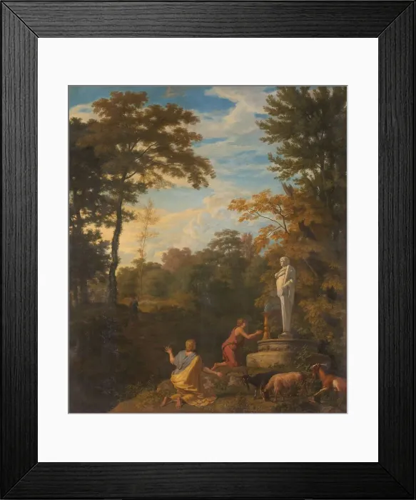 Framed Print : Arcadian Landscape, 1680-1726. Creator: Johannes Glauber Framed Print : Arcadian Landscape, 1680-1726. Creator: Johannes Glauber