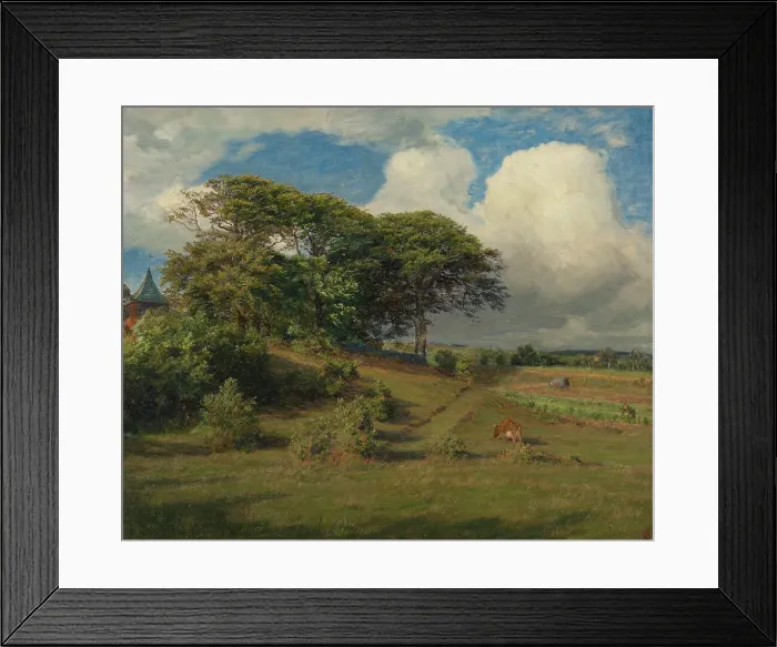 Framed Print : Beeches at the Dagsås Church, Halland, 1891. Creator: Niels Skovgaard Framed Print : Beeches at the Dagsås Church, Halland, 1891. Creator: Niels Skovgaard