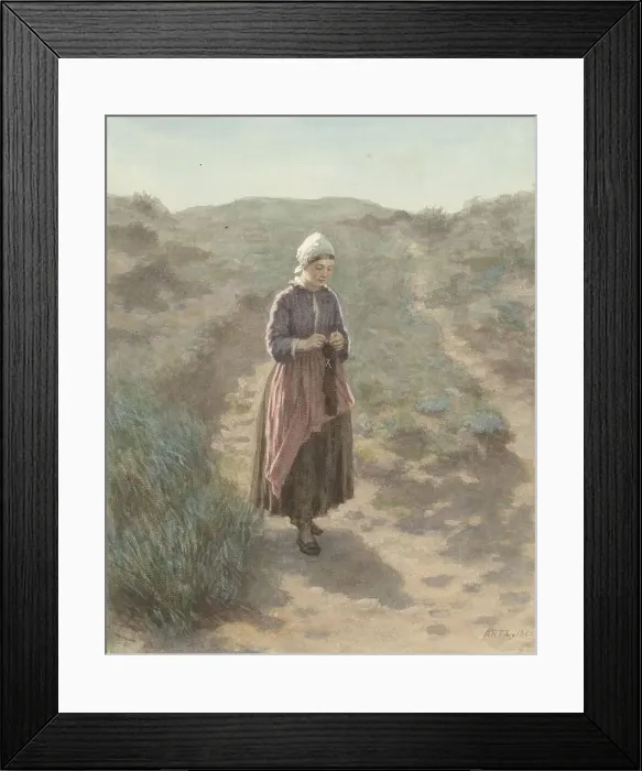 Framed Print : In the dunes in Zandvoort, 1862. Creator: David Adolf Constant Artz Framed Print : In the dunes in Zandvoort, 1862. Creator: David Adolf Constant Artz